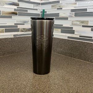 Starbucks venti cup black and silver ombré